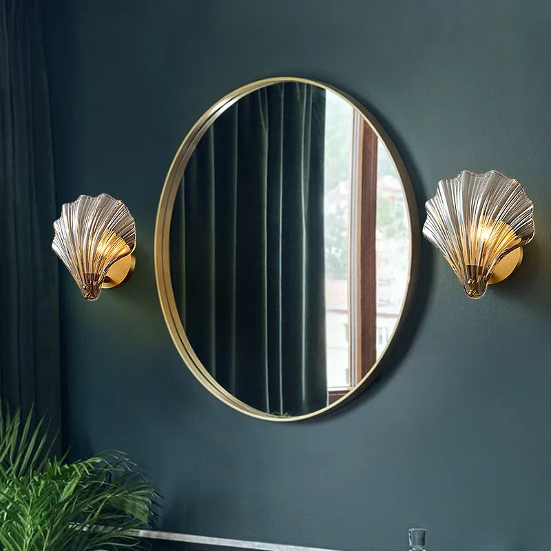 DecorBites™ Glass Copper LED Wall Lamp for Home Indoor Decor - Modern Nordic Wandlamp