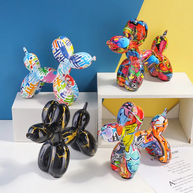 DecorBites™ Balloon Dog Sculpture: Pop Art Decorative Figure for Home - Animal Statue