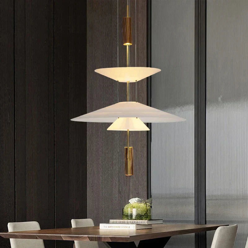DecorBites™ LED Saucer Pendant Light for Home Decor and Living Room