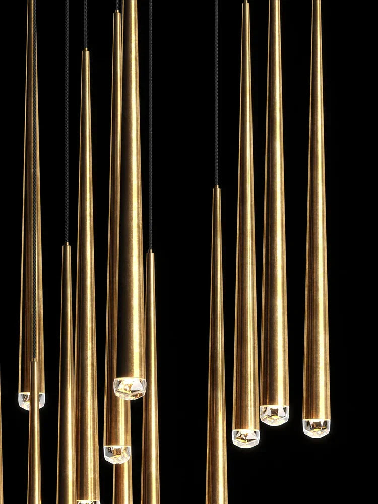 DecorBites™ Conical LED Nordic Chandelier: Modern Designer Interior Decoration Lighting