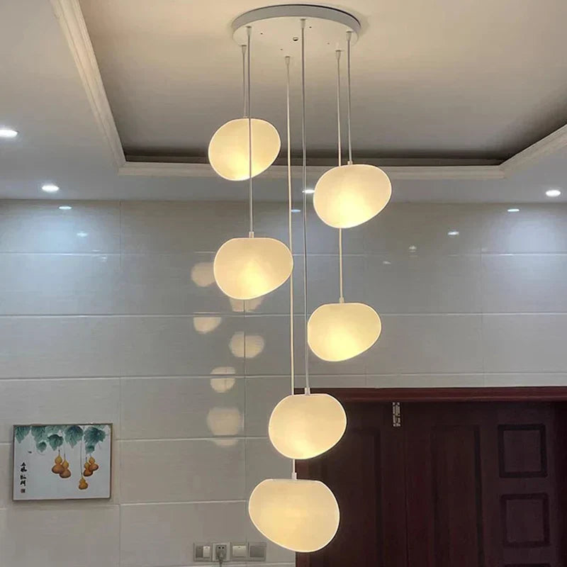 DecorBites™ Crystal Chandelier Stair Pendant Lamp Living Room Interior Lighting