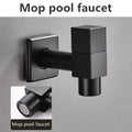 DecorBites™ Black Wall Mount Washing Machine Tap - Garden Outdoor Bathroom Water Faucet