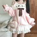 Kawaii Neko Off-Shoulder Shirt