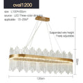 DecorBites™ Crystal Rod Round Chandelier: Modern Nordic Light for Living Room, Bedroom, Dining Room, Kitchen