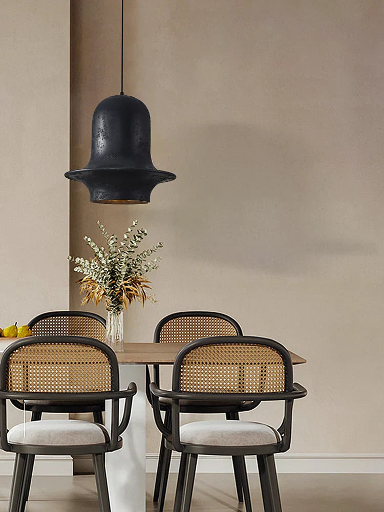 DecorBites™ Black Wabi-Sabi Industrial Chandelier for Restaurant Cafe and Bedroom