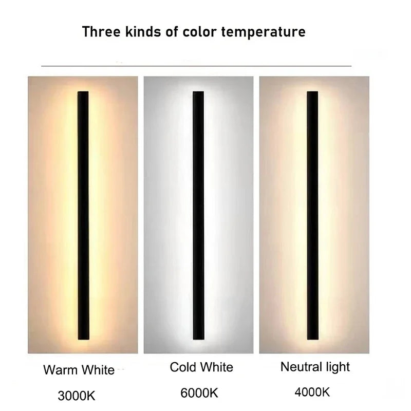 DecorBites™ LED Outdoor Wall Light Modern Waterproof IP65 Porch Garden Patio Wall Lamp
