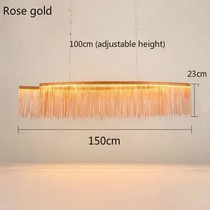 DecorBites™ LED Tassel Chandeliers | Waterfall Hanging Pendant Light | Modern Art Decor Lighting