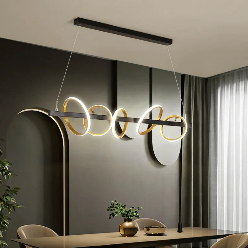 DecorBites™ LED Industrial Chandelier for Dining Living Room Bar - Modern Nordic Style