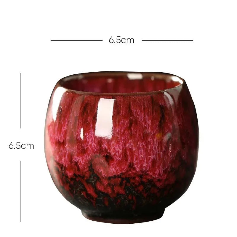 DecorBites™ Ceramic Kung Fu Tea Cup Set - Handcrafted Porcelain Drinkware for Coffee and Wine