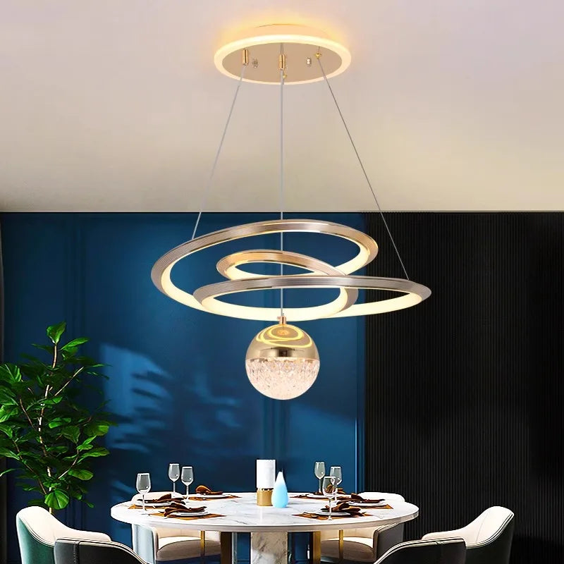 DecorBites™ LED Pendant Lights | Modern Chandeliers for Living & Dining Room Decor