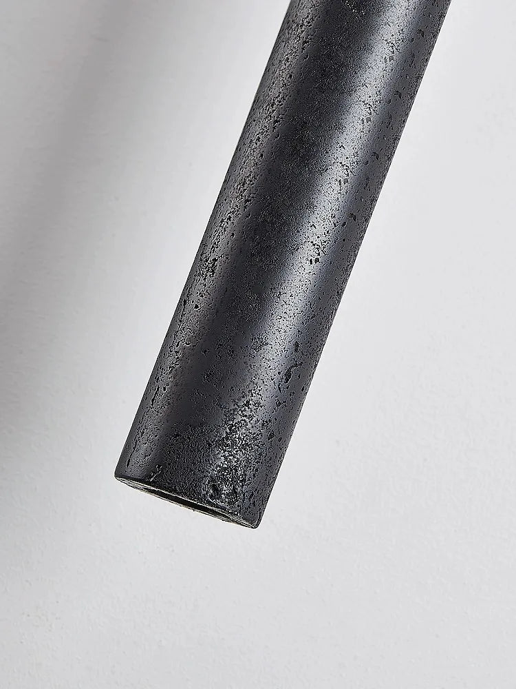 DecorBites™ Black Stone Tube LED Chandelier for Bedroom Lighting