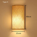 DecorBites™ Bamboo Wall Lights: Retro Hand-woven Luminaire for Bedroom, Corridor, Hotel, Restaurant Decor