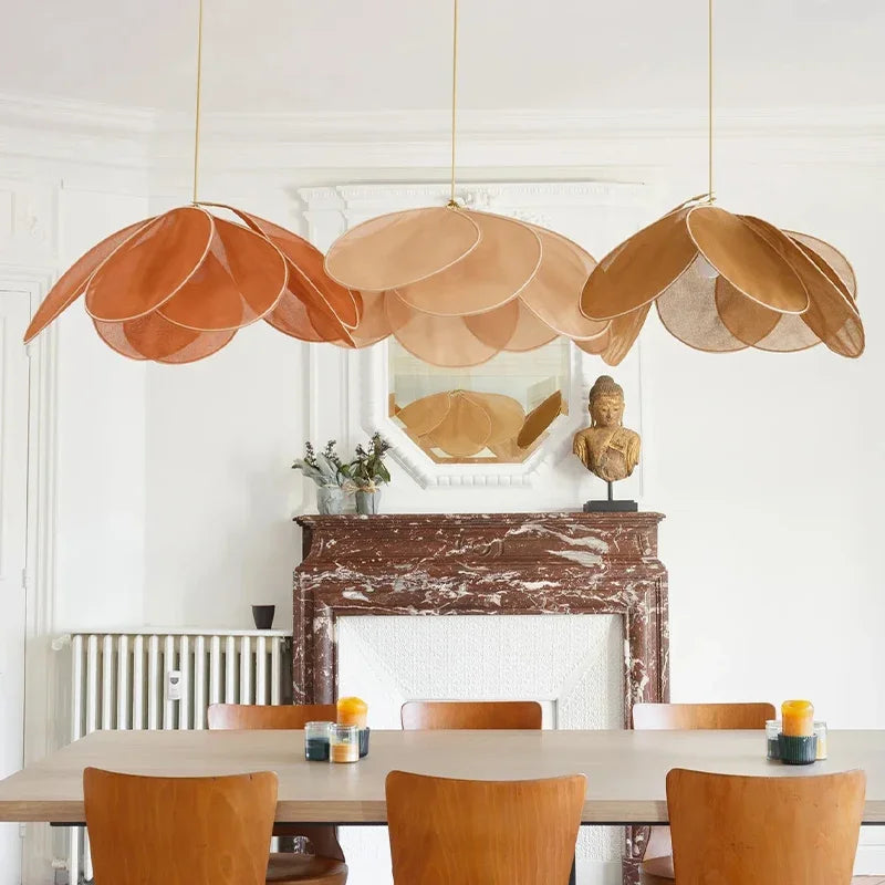 DecorBites™ Colorful Petal Fabric Art Chandelier Pendant Lights