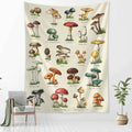 DecorBites™ Cactus & Mushroom Girl Tapestry - Hippie Boho Psychedelic Wall Art Decor
