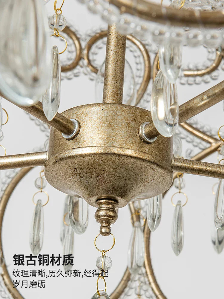 DecorBites™ Crystal Heart Ceiling Light - Romantic Princess Bedroom Chandelier