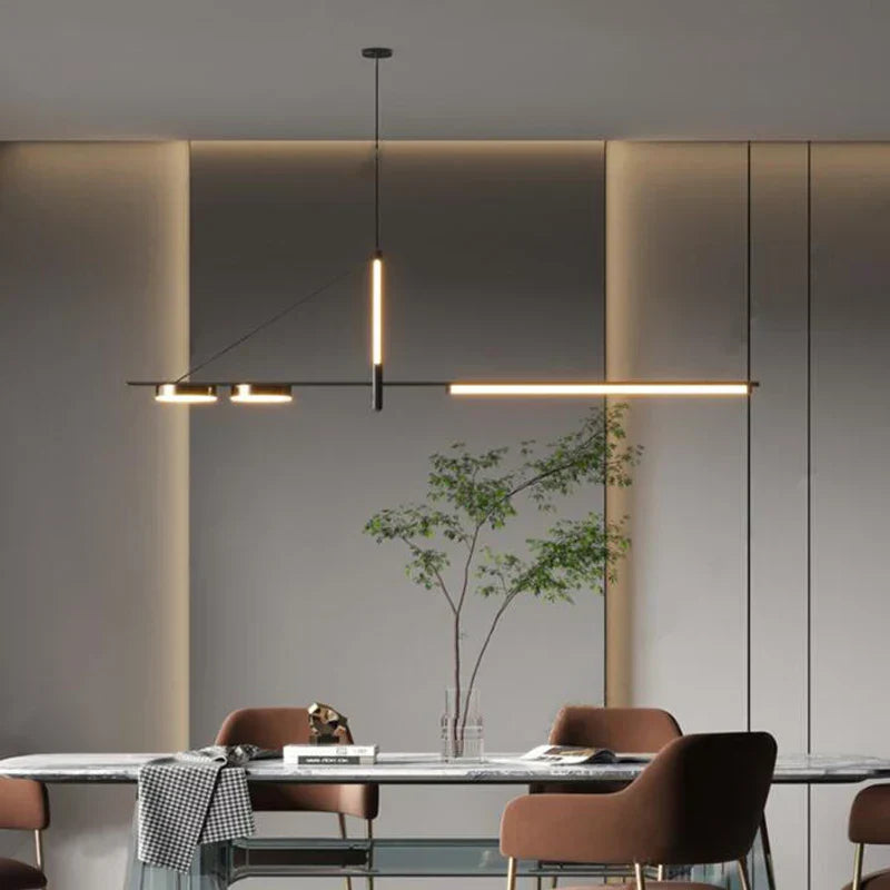 DecorBites™ Black Chandelier Pendant Lights for Living Room Dining Kitchen Tables, Modern Luminaires