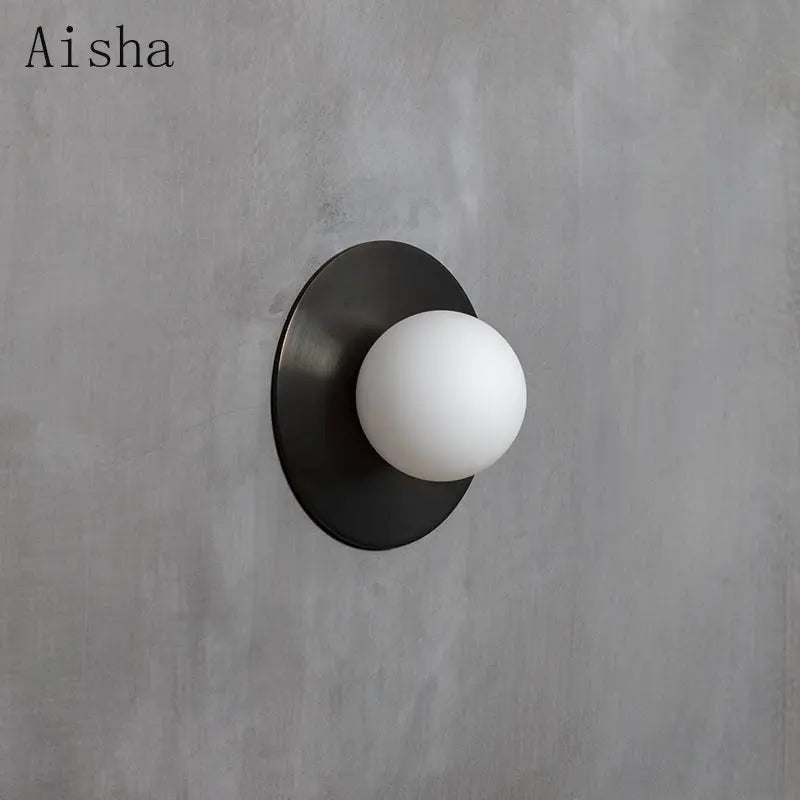 DecorBites™ Circular Wall Lamp: Nordic Designer Sconces for Stylish Home Decor