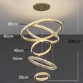 DecorBites™ Crystal Chandelier Stair Pendant Living Room Interior Lighting