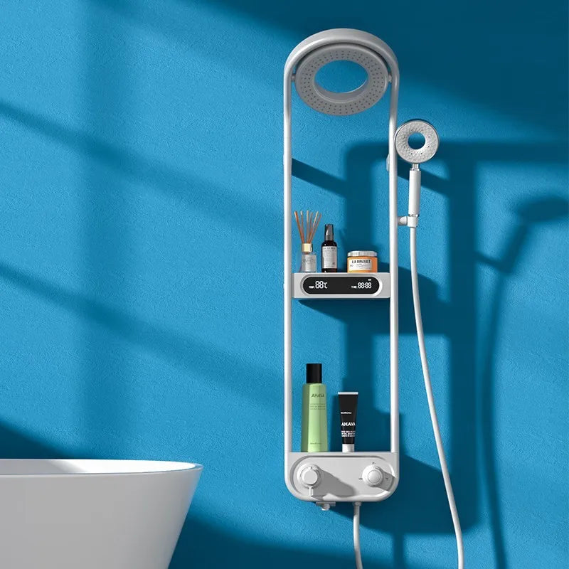 DecorBites™ Electric Showerhead Knobs Column Faucet Set for Bathroom Bathtub System