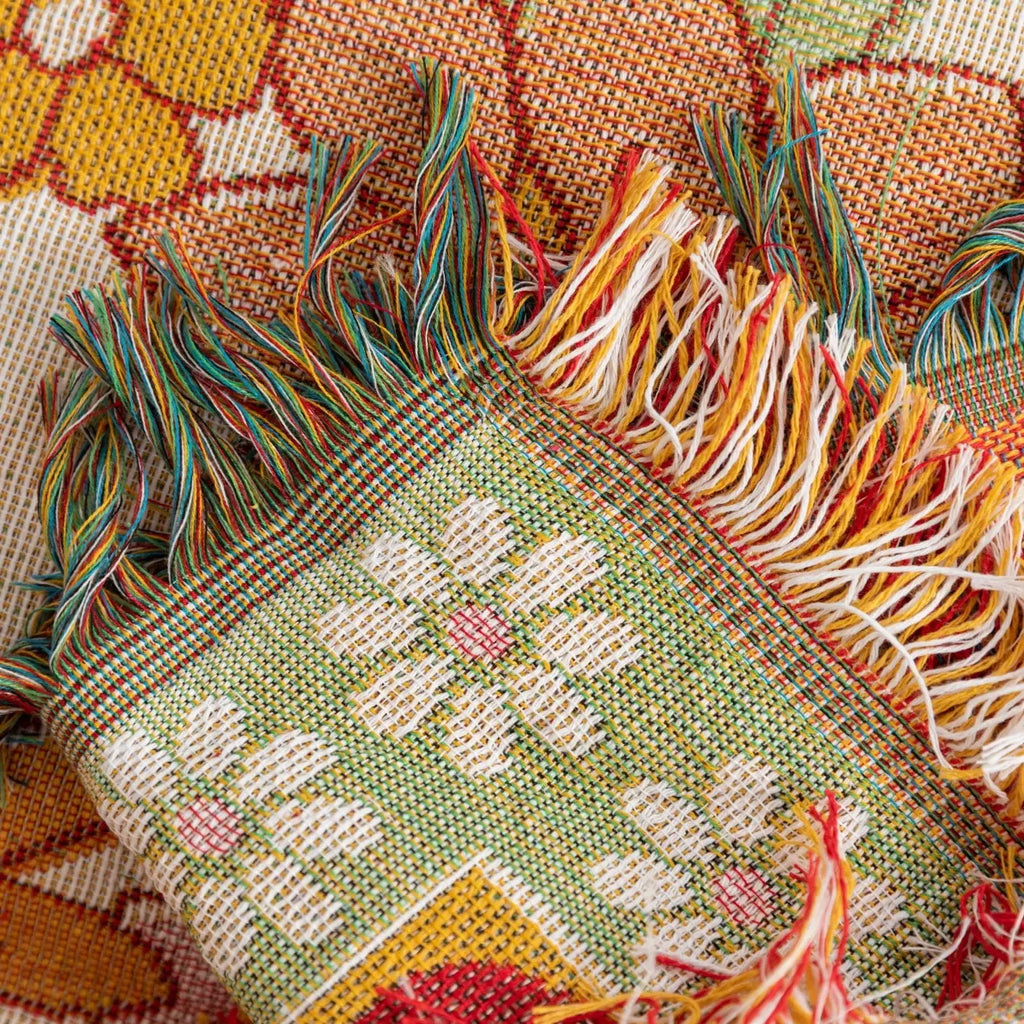 DecorBites™ Bohemian Flowers Tapestry Sofa Blanket