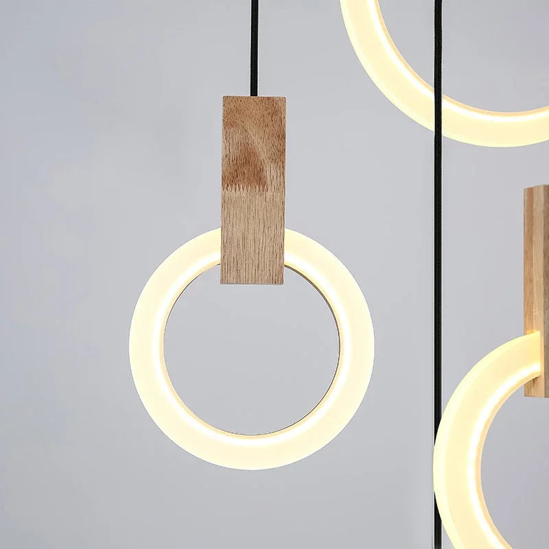 DecorBites™ LED Stair Chandelier: Modern Nordic Living Room Ceiling Pendant Lamps