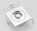 DecorBites™ Brass Chrome Swimming Pool Fishbowl Drain, Superior Quality, High Waterflow