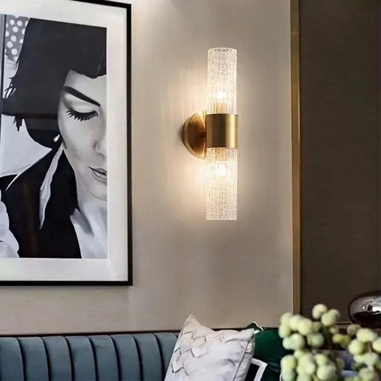 DecorBites™ Crystal Wall Lamp for Bedroom, Hotel, Living Room: Luxury Lighting for Home