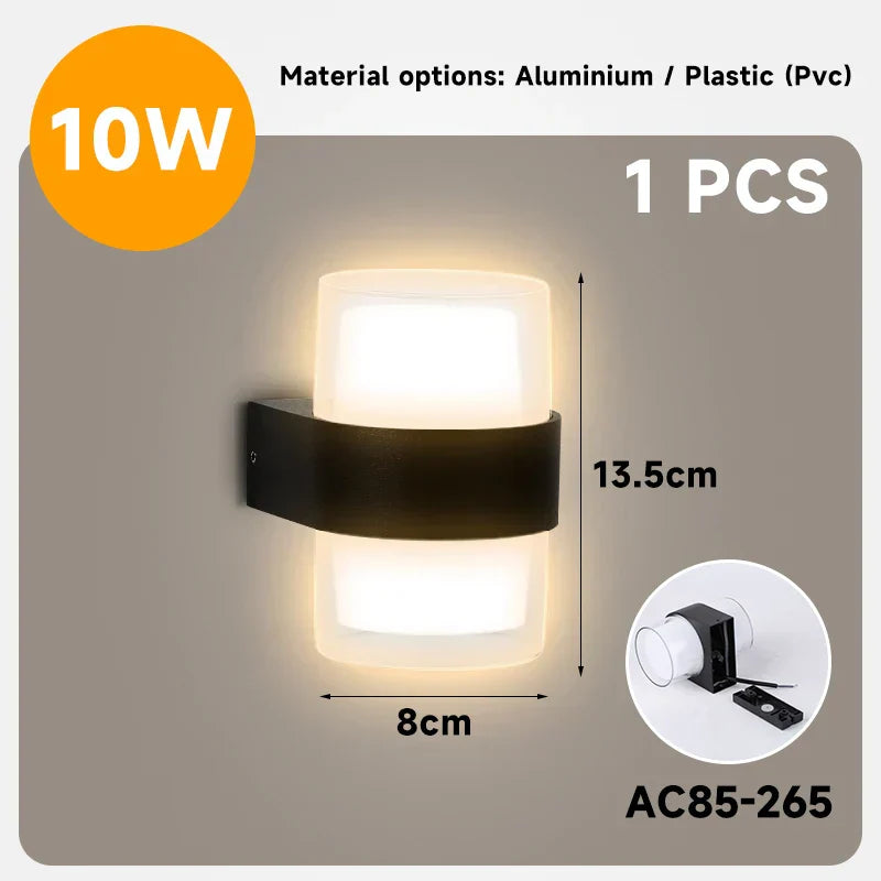 DecorBites™ LED Wall Light: Modern Interior and Exterior Luminaire for Home, Garden, Stair, Bedroom, and Terrace
