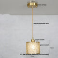 DecorBites™ Crystal Glass LED Pendant Light Fixture, Adjustable Height, Modern Luxury Design