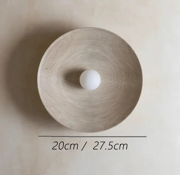 DecorBites™ Japanese Style Resin Wall Lamp - Retro Round Sconces Fixture