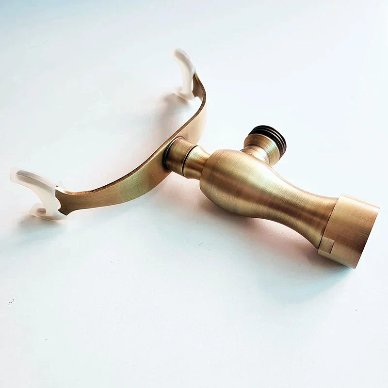 DecorBites™ Antique Brass Hand Shower Holder Bracket for Wall Mount Bathroom Accessories