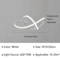 DecorBites™ LED Pendant Light Modern Luster for Living Dining Hall Bedroom Hotel Decor