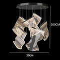 DecorBites™ Crystal Chandelier Stair Pendant Living Room Lighting Modern Interior Pendant Lights