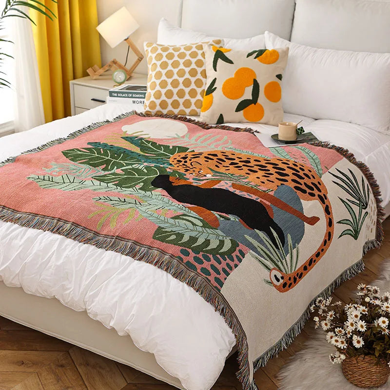 DecorBites™ Leopard Print Throw Blanket
