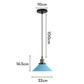 DecorBites™ Blue Nordic Pendant Lights E27 Modern Hanging Lamps for Living Dining Kitchen