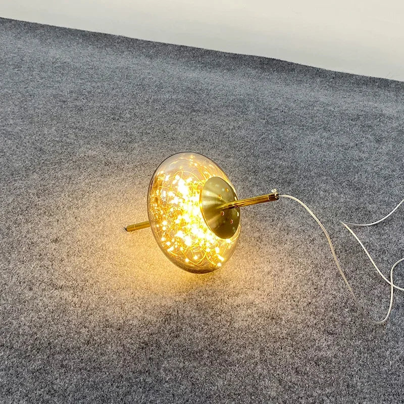 DecorBites™ Amber Glass Chandelier: Luxury Lighting for Bedroom, Dining Room, Kitchen, Restaurant & Art Decor
