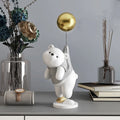 DecorBites™ Balloon Polar Bear Resin Ornaments: Home Decor Craft, Office Desk Figurine sculpt
