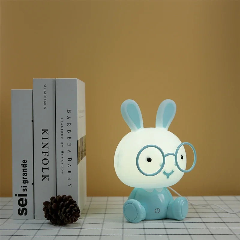 DecorBites™ Cartoon Animal Night Light for Kids Decor, LED Bedside Lamp, Christmas Gift