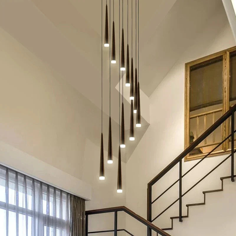 DecorBites™ Elegant LED Ring Chandelier for Living Room Bedroom Kitchen Staircase Lighting