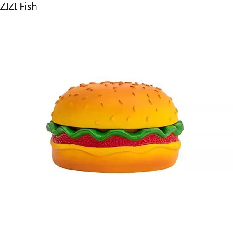 DecorBites™ Cartoon Burger Ashtray: Fun Resin Smoking Accessories for Office Table