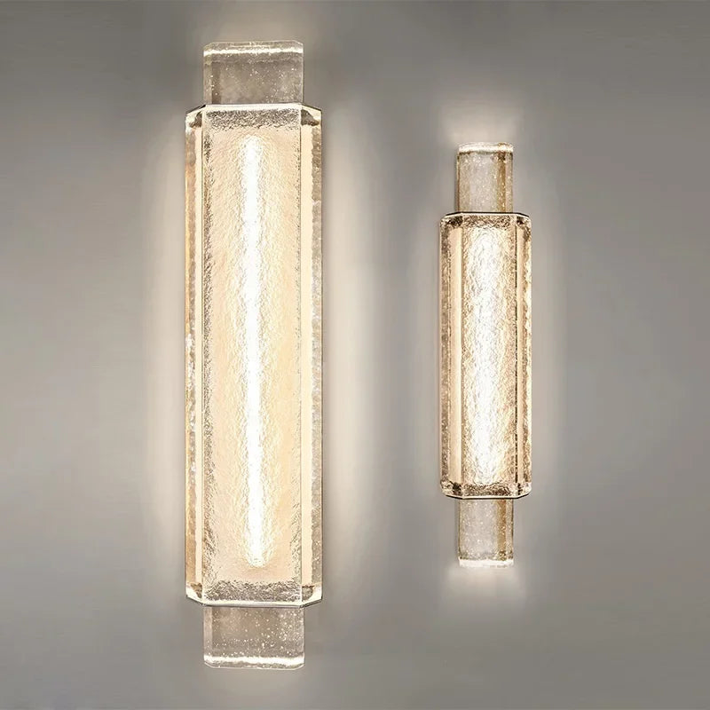 DecorBites™ Elegant Bubble LED Crystal Glass Wall Lamp Luxe Gold Bedroom Light