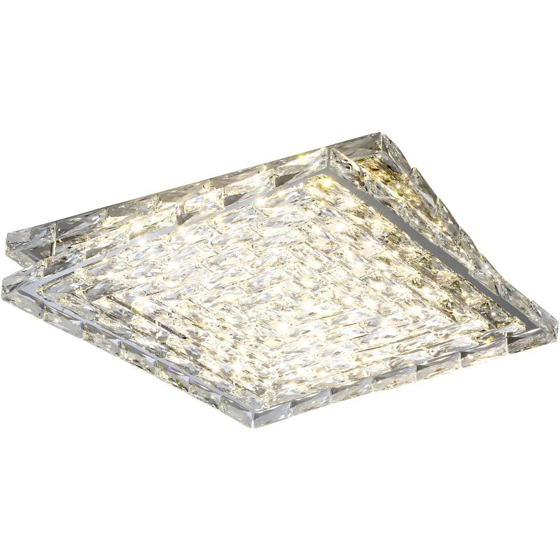 DecorBites™ Crystal Ceiling Lamp: Modern Minimalist Indoor LED Lighting for Living Room, Dining & Bedroom