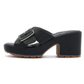 New 2025 Spring Summer Thick-Soled Sandals For Women Casual And Comfortable Large-Size Metal Buckle Slippers Casual Versatile