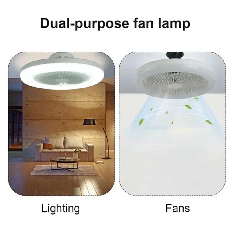 DecorBites™ Ceiling Fan + Lighting with Remote Control for Bedroom Home, Silent Operation