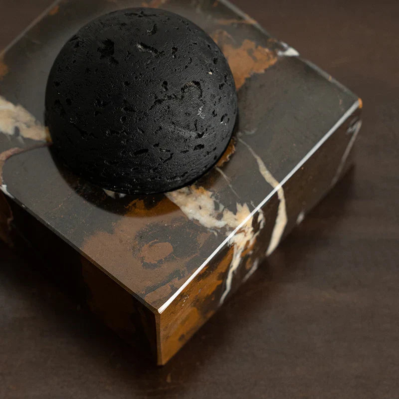 DecorBites™ Lava Rock Stone Diffuser, Marble Base, Luxury Essential Oil Diffusers for Home Offices