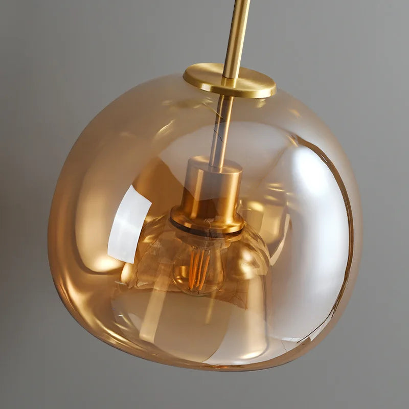 DecorBites™ Glass Ball LED Ceiling Light: Modern Nordic Living Room Hallway Kitchen Interior Lamp