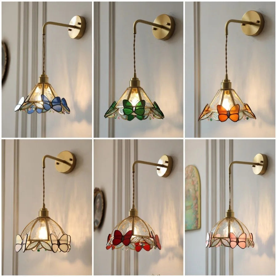 DecorBites™ Butterfly Glass LED Wall Lights - Modern Nordic Style Bedside Lamp