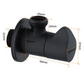 DecorBites™ Brushed Gold Corner Valve Water Control for Bathroom Taps