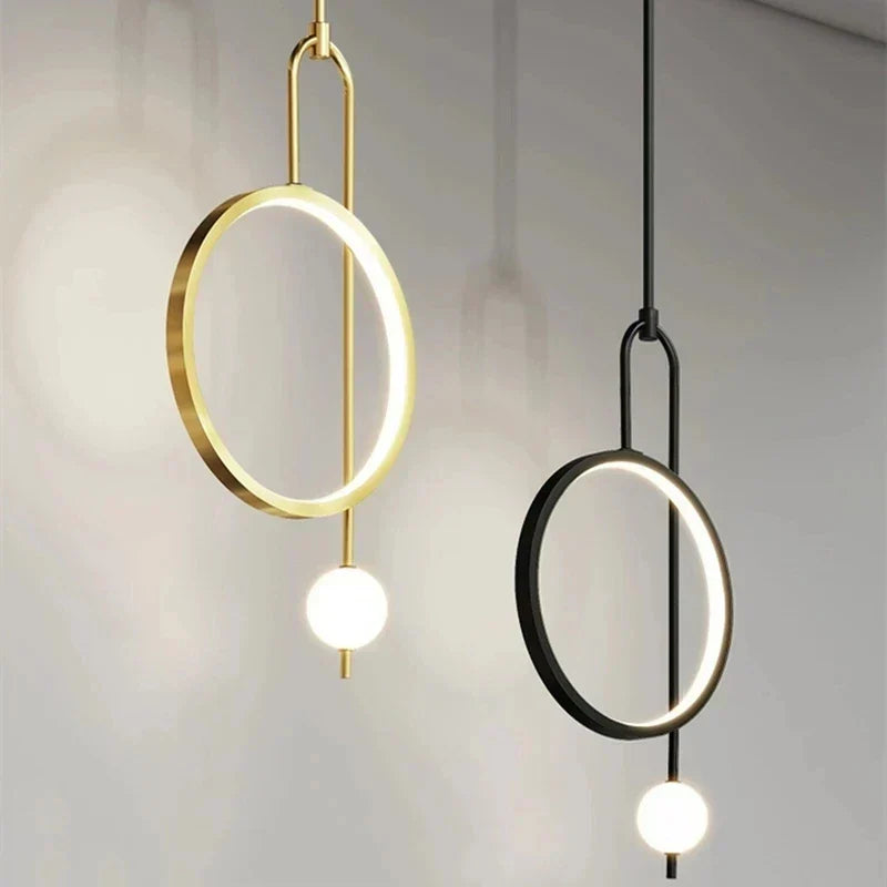 DecorBites™ LED Ring Pendant Chandelier for Home Dining Living Bedroom Suspension