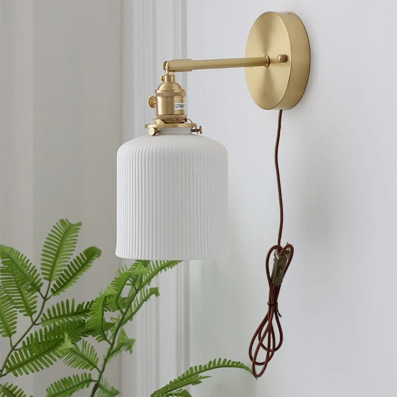 DecorBites™ Ceramic Knob Wall Lights - Modern Nordic Style for Bedroom, Hallway, Bathroom